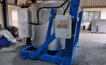 Gas fired oil fired aluminium melting furnace