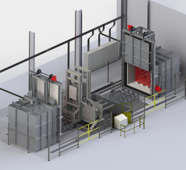 Electrically Heated Drop Quench Furnace for Aluminium Heat Treatment