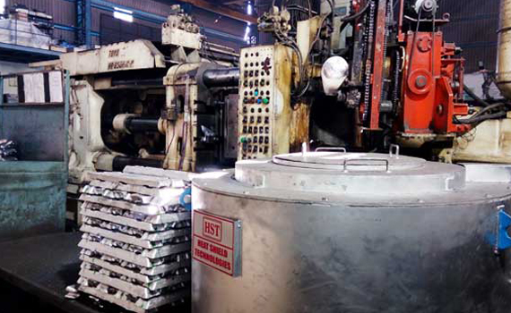 Electrical Aluminium Crucible Type Melting cum Holding Furnace
