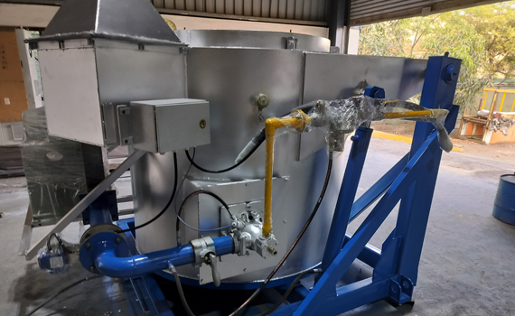 Gas Fired Oil Fired Aluminium Melting Furnace